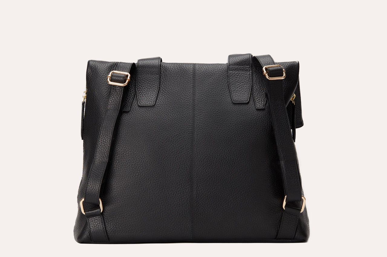 Fold N Go Leather Bag