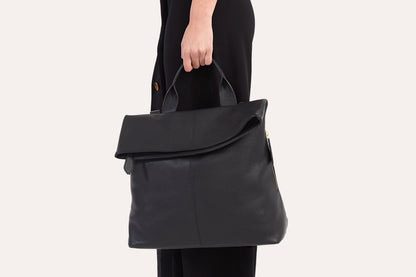 Fold N Go Leather Bag
