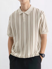 Men's Striped Casual Fit Polo