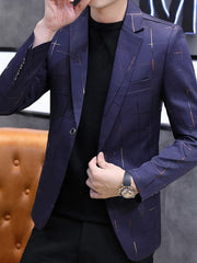 Men's One Button Slim Fit Blazer