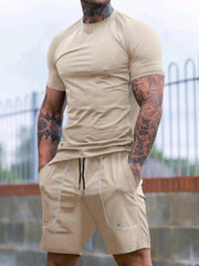 Men's Short Sleeve T-Shirt and Shorts Set