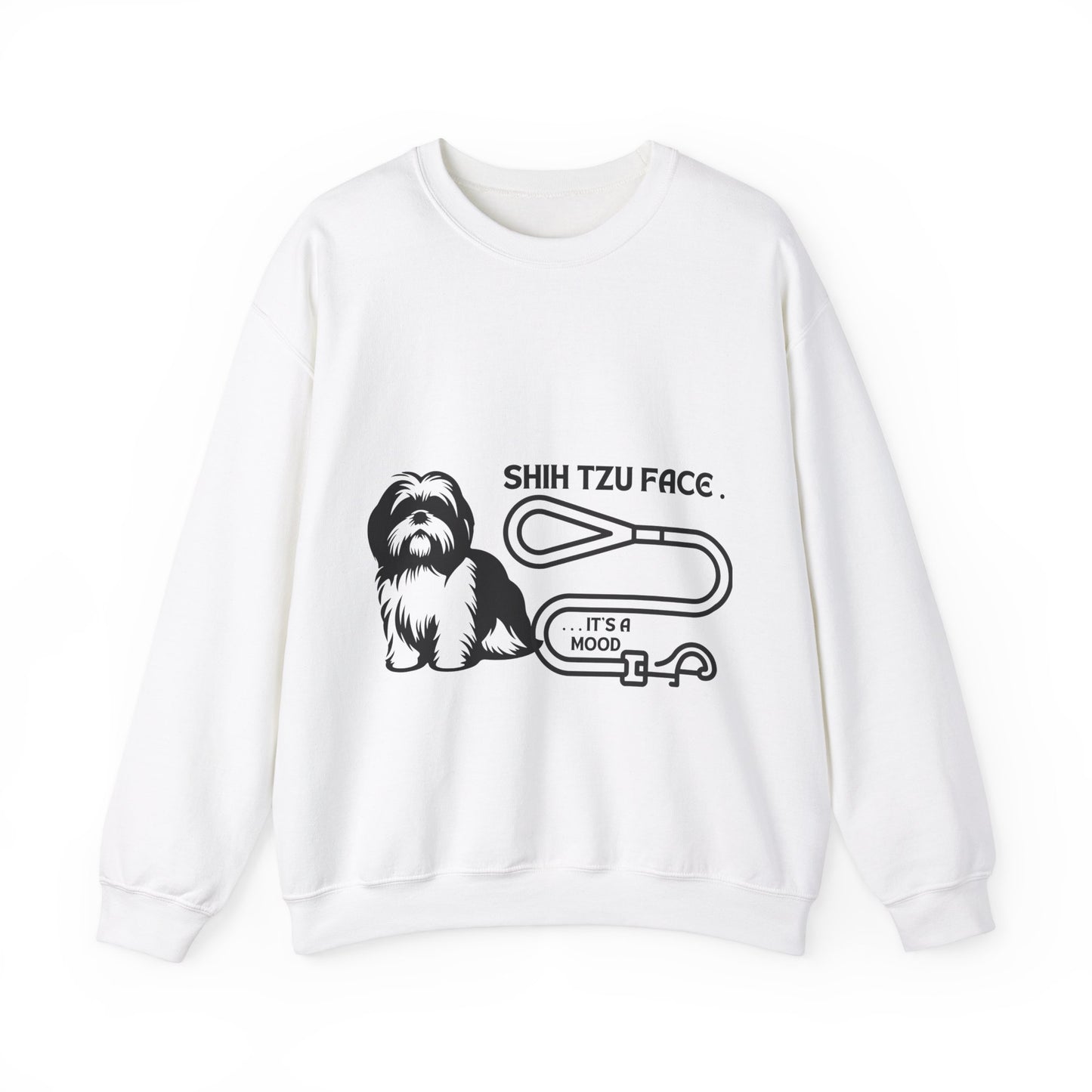 Shih Tzu Face - It's a Mood Unisex Crewneck Sweatshirt