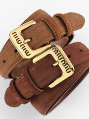 Adjustable Buckle Leather Belt
