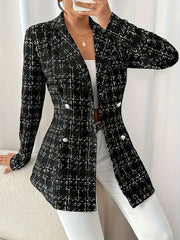 Tweed Double-Breasted Blazer