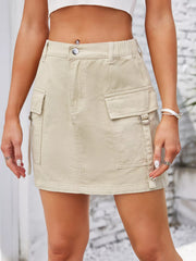 Rayon Cargo Skirt