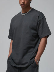 Men's Cotton Oversized Crew Neck T-Shirt