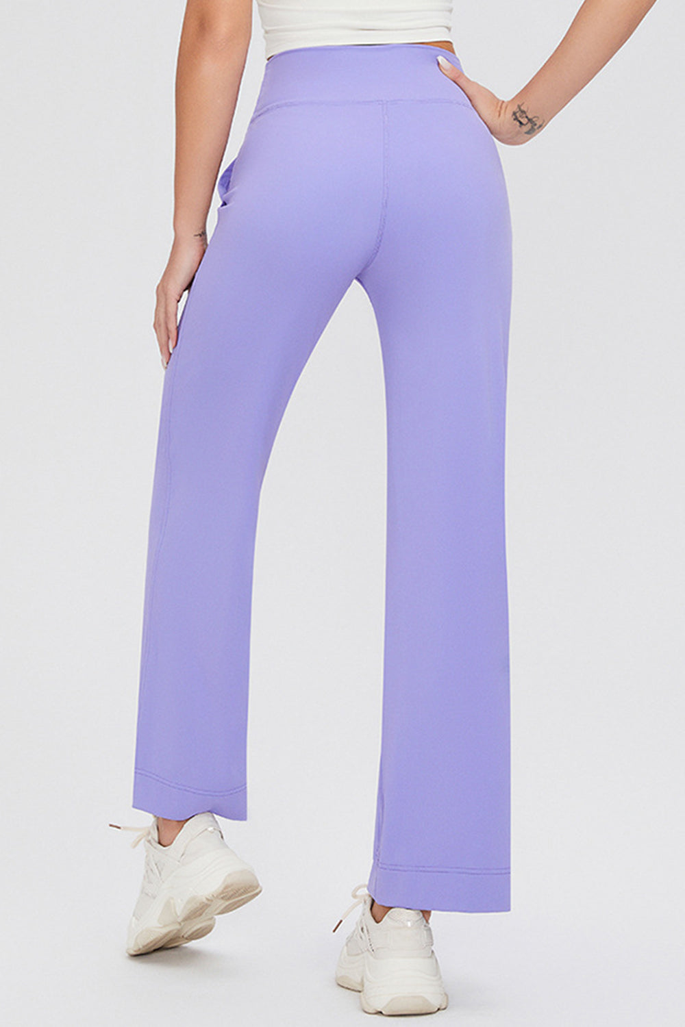 Drawstring High Waist Pants with Pockets