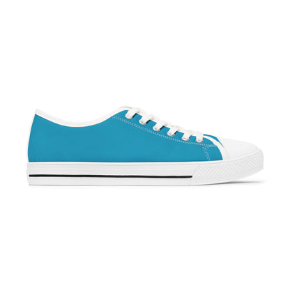 Born To Be Well Read - Turquoise Women's Low Top Sneakers