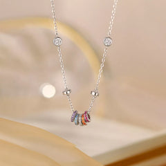 925 Sterling Silver Zircon Pendant Necklace