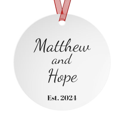 I Pray For You, You Pray For Me - Customizable Metal Ornament