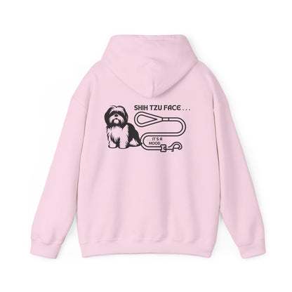 Shih Tzu Face - It's a Mood Unisex Hoodie - Printed on the Back