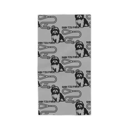 Shih Tzu Face - It's A Mood Beach Towel