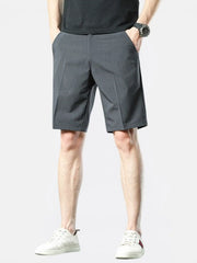Comfortable Cotton Blend Men's Shorts with Functional Pockets