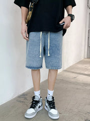Men's Drawstring Denim Shorts