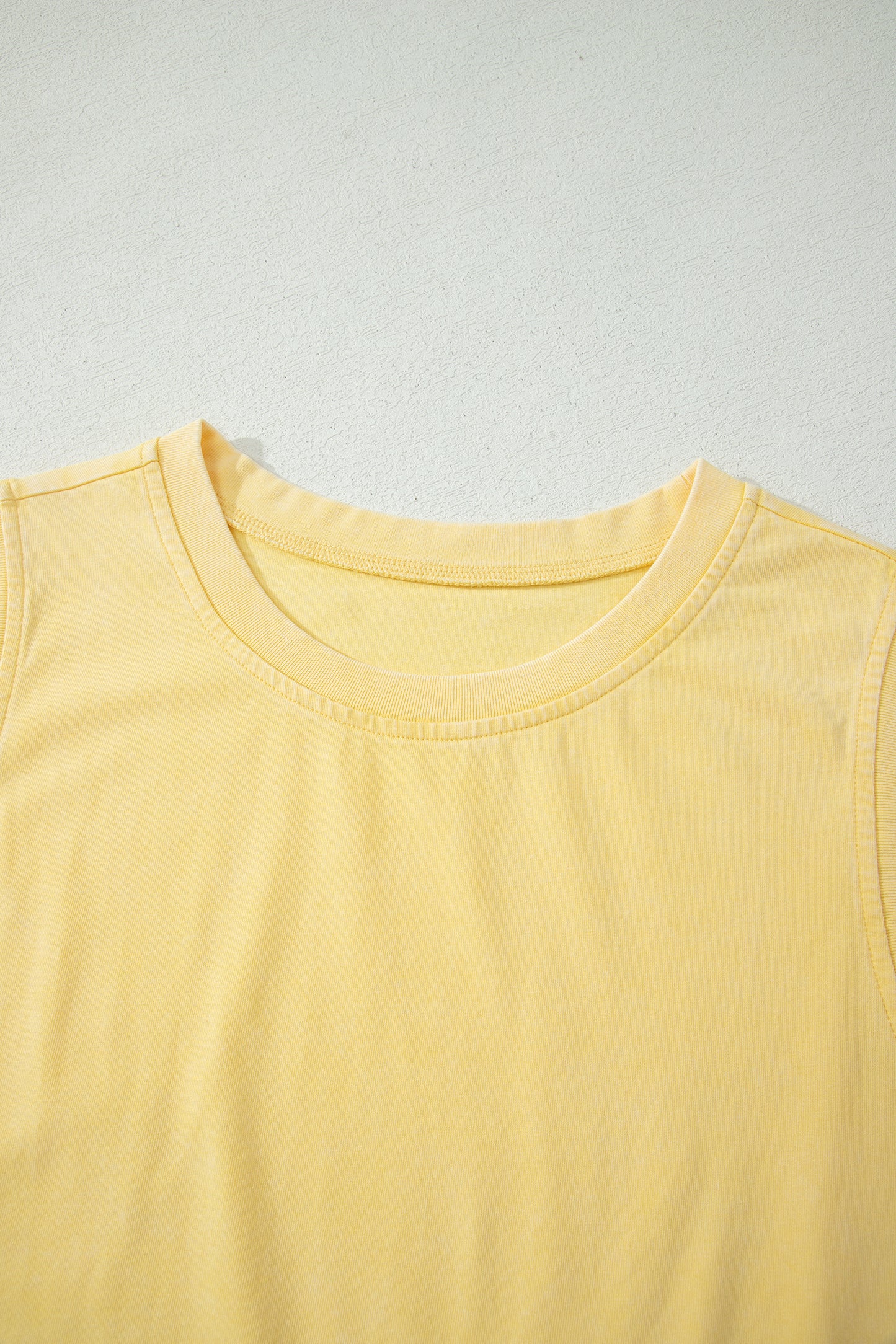 Washed Look Sleeveless Top and Skort Set