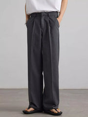 Men's Pleated Wide Leg Pants