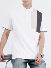 Men's Button Detail Short Sleeve Polo