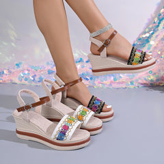 Open Toe Wedge Sandals