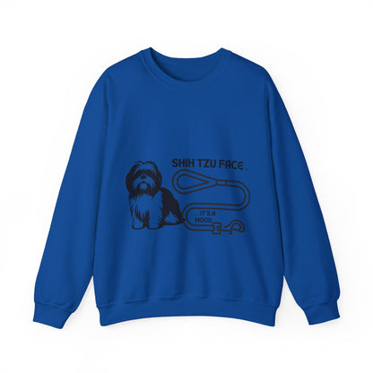 Shih Tzu Face - It's a Mood Unisex Crewneck Sweatshirt