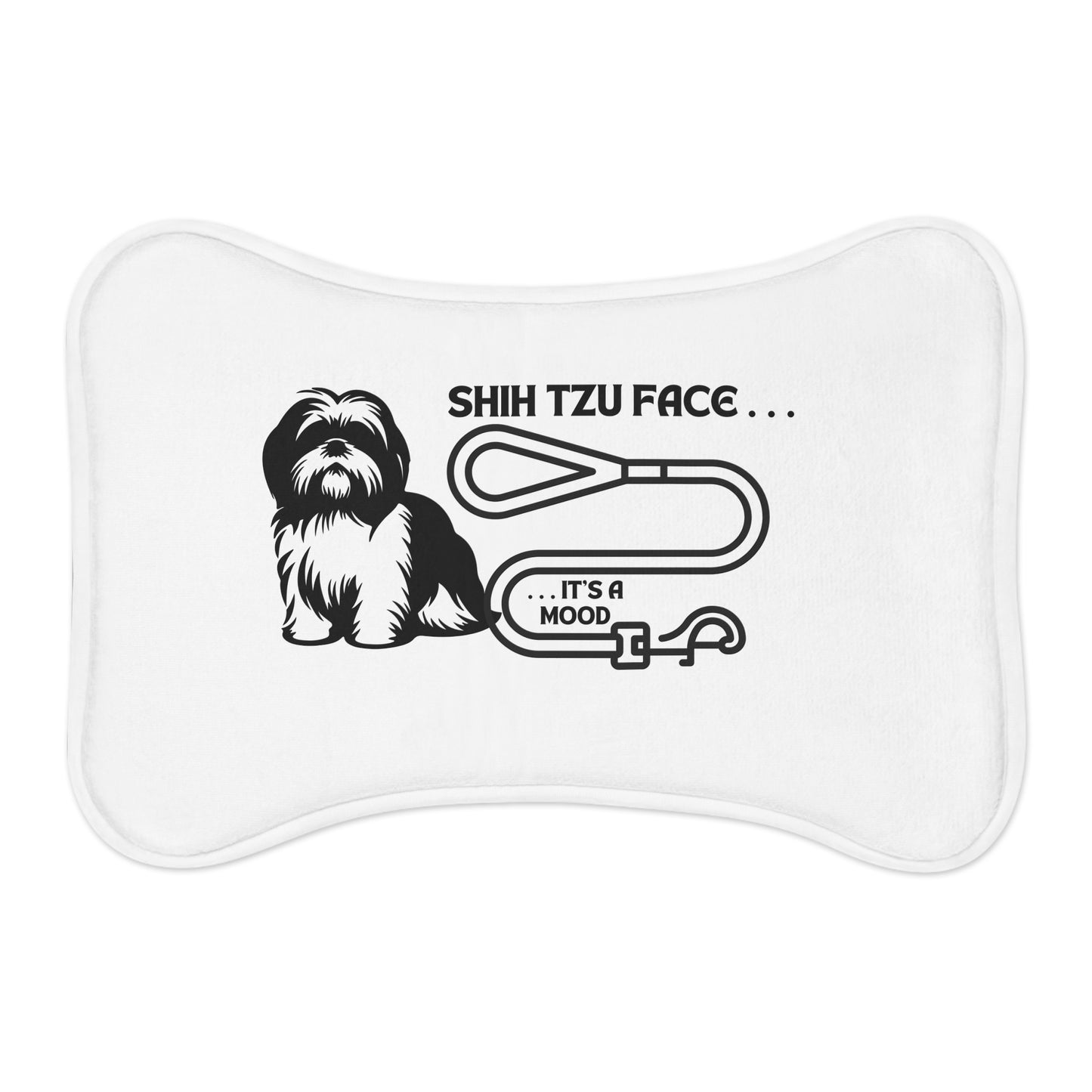 Shih Tzu Face - It's a Mood Pet Feeding Mat