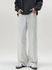 Men's Washed Wide Leg Pants