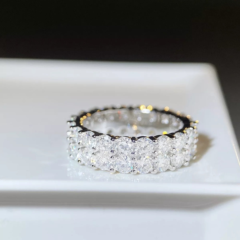 925 Sterling Silver Moissanite Ring