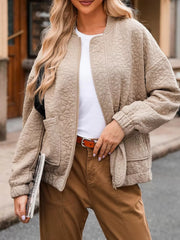 Floral Quilted Zip Up Jacket