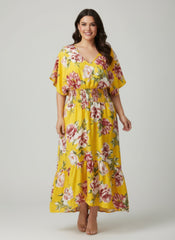 Plus Size Gabrielle Floral Dress