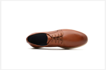 Men’s Leather Smart Business Casual Lace-Up Shoes