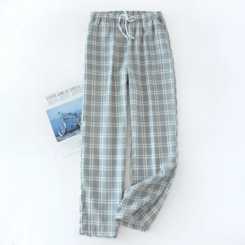 Men's 100% Cotton Gauze Sleep Pants