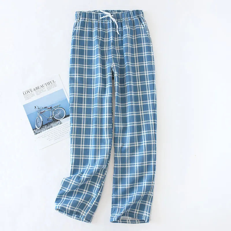 Men's 100% Cotton Gauze Sleep Pants