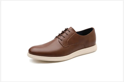 Men’s Leather Smart Business Casual Lace-Up Shoes