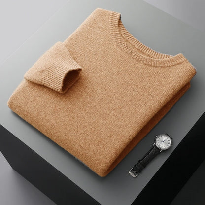 Men's Round Neck Wool Sweater