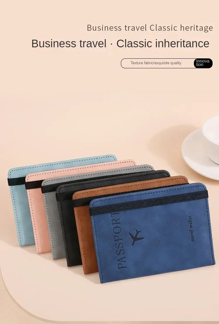 RFID Blocking Protection Travel Passport Credit Holder Cover Case