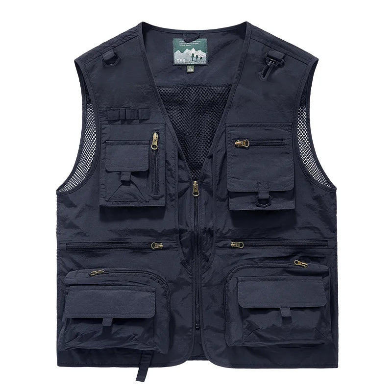 Men's Outdoor Leisure Multi-Pocket Breathable Vest