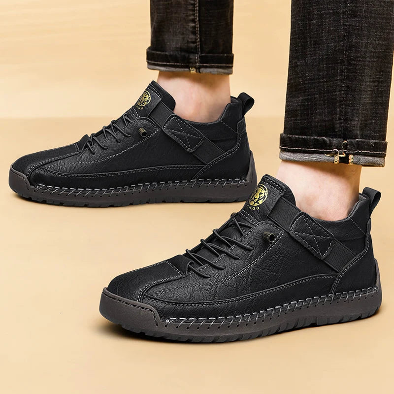 Men's Breathable Leather Ankle Boots