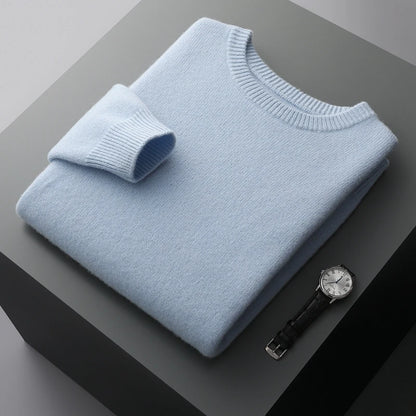 Men's Round Neck Wool Sweater