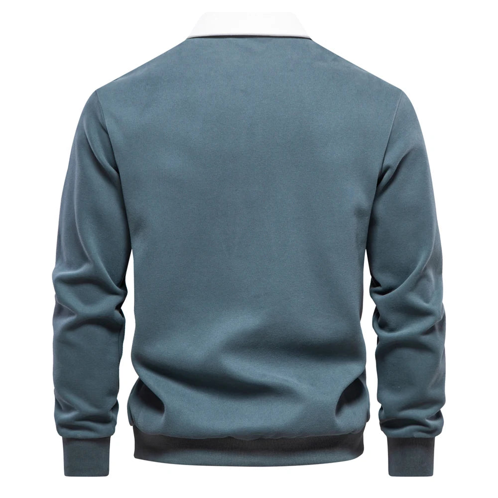 Men's Polo Neck Sweatshirt