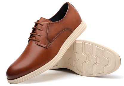 Men’s Leather Smart Business Casual Lace-Up Shoes