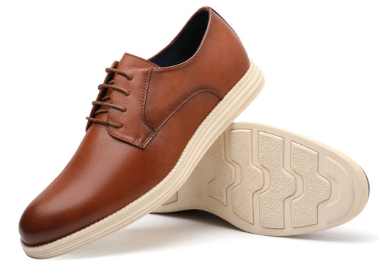 Men’s Leather Smart Business Casual Lace-Up Shoes