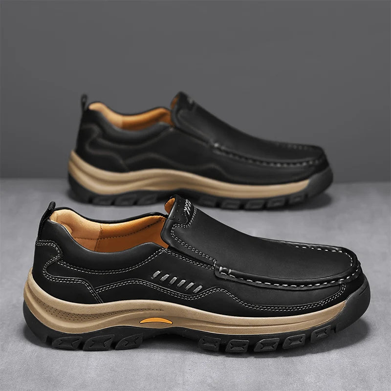 Men's Hand-Stitched Slip-On Loafers