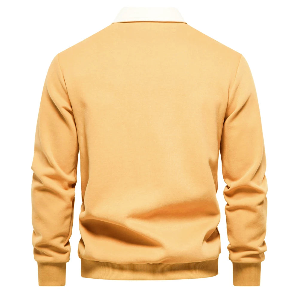 Men's Polo Neck Sweatshirt