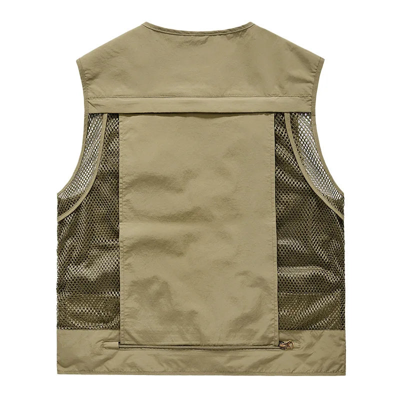 Men's Outdoor Leisure Multi-Pocket Breathable Vest