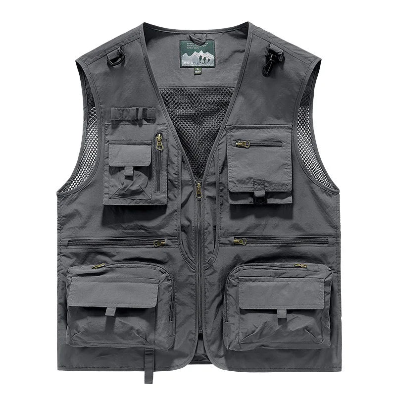Men's Outdoor Leisure Multi-Pocket Breathable Vest