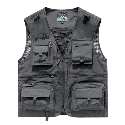 Men's Outdoor Leisure Multi-Pocket Breathable Vest