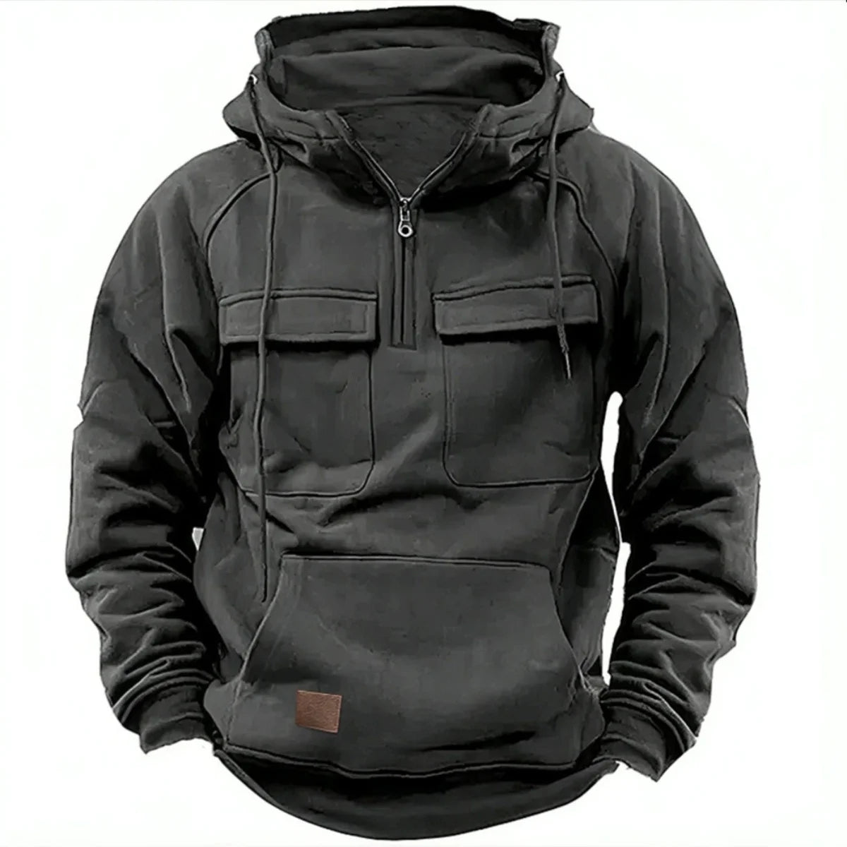 Men's Multi-Pocket Patch Hoodie