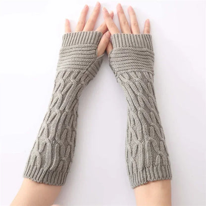 Arm Warmer Fingerless Mitten Gloves