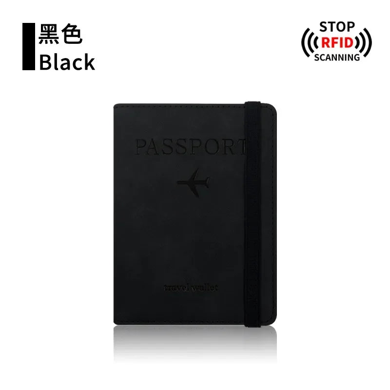 RFID Blocking Protection Travel Passport Credit Holder Cover Case