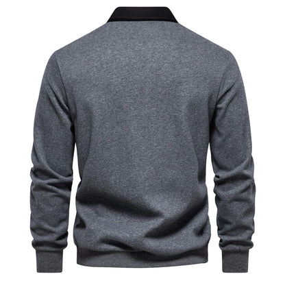 Men's Polo Neck Sweatshirt