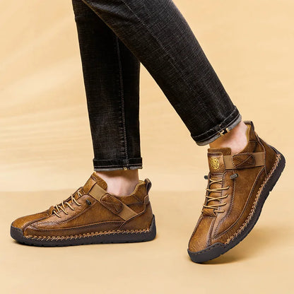 Men's Breathable Leather Ankle Boots